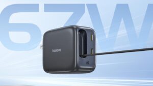 This tiny foldable charger has a built-in cable, two USB-C ports, and is nearly half off