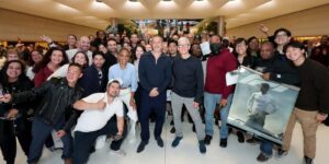 Brad Pitt and Tim Cook surprise fans at Apple Fifth Avenue ahead of ‘F1 The Movie’ release